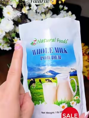 Natural Foods Whole Milk Powwer with protein #TikTokshopbacktoschool 