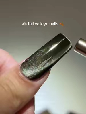 loving these new fall cateyes from @BeetlesGelPolish ✨💅 This collection is called “wildwood leopard” 🐆  #diynails #cateyenails #fallnails #fallnailinspo #cateye 