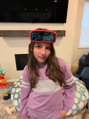 This LED headband guessing game had us laughing so hard 😂💡 The headband comes with a remote control, and the goal is to get the person wearing it to guess the word on their head. Such a fun game for family game night! 🎉 #FamilyGameNight #FunGames #GameNight #KidsGames #tiktokmademebuyit 