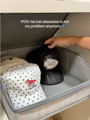 These large stackable hat organizers keep your collection protected, visible, and easy to grab while saving so much closet space 🙌🏼 #TikTokShop #HatStorage #ClosetOrganization #OrganizationHacks #HomeFinds 