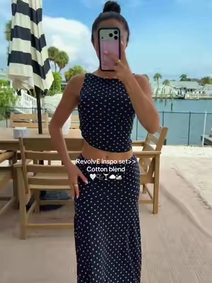 Cutest skirt set !! @CiderCloset @Cider USA #cider #polkadotset #petitefashion #eurosummer 