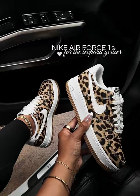 Don’t miss these! @Fly Kicks #flykicks #nikeairforce1 #leopardsneakers #sneakerfashion 