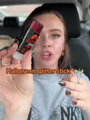 Get it early or not at all lol #halloween #halloweenmakeup #faceglitter #summerween #tiktokshopcreatorpicks 