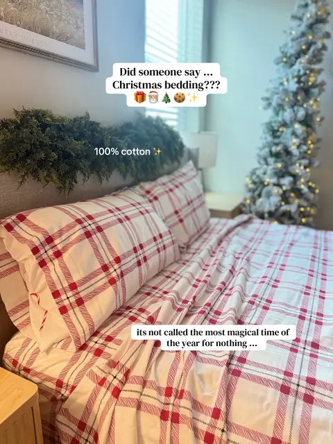 The Christmas bedding everyone wants #christmasbedding #christmas #bedsheets @CGK Linens 
