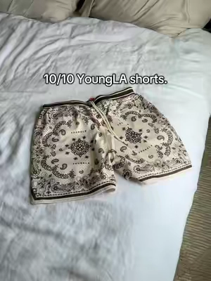They just restocked these too >> #youngla #yla #bandana #shorts #gym 