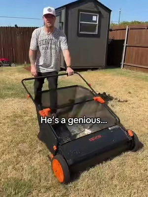 He’s always working smarter not harder… #lawncare #yardwork #Outdoors #tiktokshopcreatorpicks #fall 