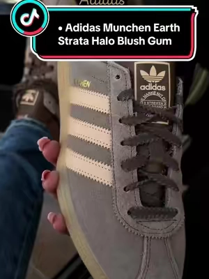 Adidas Munchen Earth Strata Halo Blush Gum Neutral Casual Sneakers - Perfect Fashion Footwear for Daily Walking, Sports & Outdoor Shoes ##adidas##adidasshoes##fallshoes##BackToSchool##TikTokshopbacktoschool