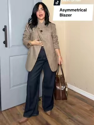 Asymmetrical Blazer #blazer #TikTokshopbacktoschool 