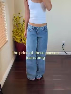 less than $30!! #pacsun #pacsunjeanshorts #lowrisebaggyjeans 