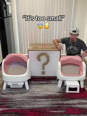 Replying to @Audrie🖤🌙🐈‍⬛ Then check out this one!😁#selfcleaninglitterbox #extralargeselfcleaninglitterbox #meowant #litterbox #litterboxhack 