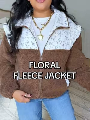 New fleece jacket 😍 #fleecejacket #jacket #cozyjacket #TikTokshopbacktoschool #falloutfit @Imily Bela 