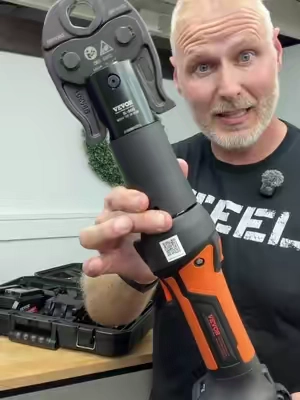 VEVOR Battery Powered Pro Press Tool Pipe Crimping Kit #TikTokShopCreatorPicks #BackToSchool #VEVOR #PressTool #PlumbingTools @VEVOR Store 