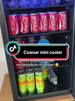 Mis hijos van a tener su refrescos bien frios despues del parke! #minifridge #minifridgerestock #dormroom #collegestudents #cowsar 