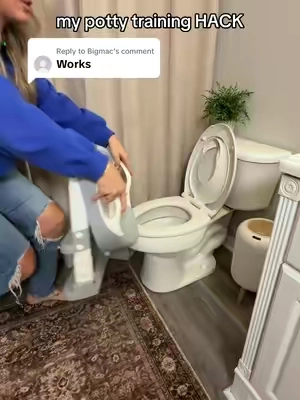 Replying to @Bigmac I swear this potty ladder was the reason my then 3 year old FINALLY wanted to potty train #pottytraininingmama #toddlerpottytrainning 