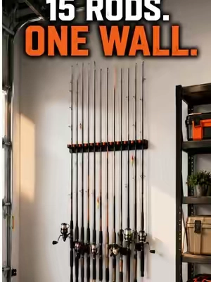 Finally got my fishing rods off the floor. #FishingTikTok #FishingGear #KastKing #FishingRodStorage #Fishing @KastKingUSA 