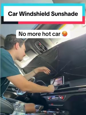 10/10 needed this years ago 😭 #carsunshade #windshieldsunshade #sunshade #caraccessories #summeressentials