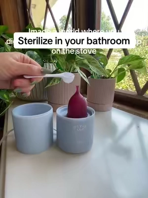 This little device will sanitize your menstrual cup in just 5 minutes! #cupsteamer #steamer #menstrualcup #sterlizer #sanitizer 