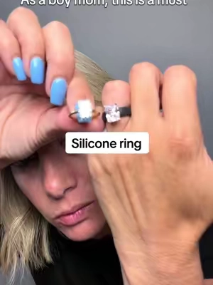 She silicone ring of my dreams #siliconering #ring #engagmentring #boymom 