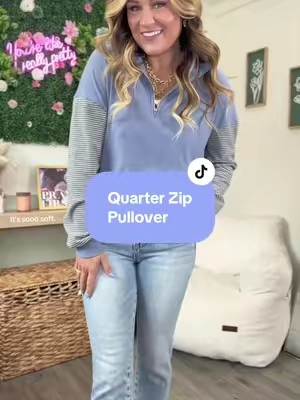 The softest lightweight quarter zip pullover. It looks and feels expensive! @shewin_official_us @SHEWIN 