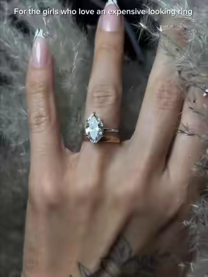 Every girl deserves a little luxury  #marquisering #engagementring #giftforher #luxuryrings #jewelrytiktok 