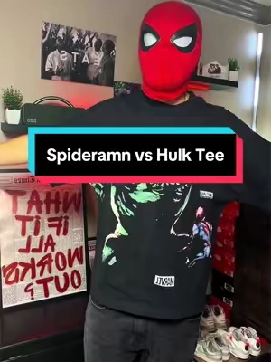 favorite spiderman tee😏 #spiderman #menswear #spidermanvshulk #mensfashion #streetwear 