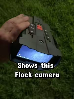 This infrared night vision shows the flash from the flock camera! #nightvisionbinoculars #infrared #nightvision #nightvision #flockcameras
