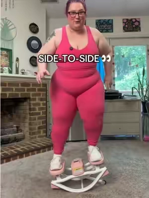 This thing is fun!! Rock Stepper Fitness Trainer ✨ #rockstepper #stairstepper #lowimpactworkout #plussize #TikTokshopbacktoschool 
