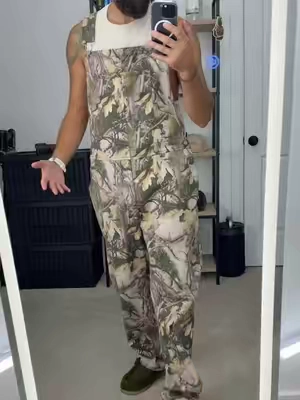 @Yuanbang Yuanbang Stretchy Men's Camo Overalls #overalls #country #bluecollar #camo #hunting 