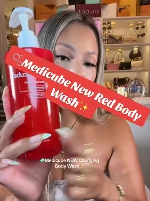 🧼❤️Medicube NEW Red Body Wash✨#medicube #medicuberedbodywash #clarifyingbodywash #bodyacne #TikTokshopbacktoschool  Posted on 08/25/2026 | Prices & promos were accurate at time of posting but may change. This is my personal testimony. Results may vary. @medicube US Store 