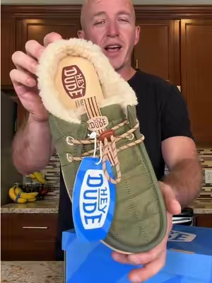I will definitely be rocking these slippers this fall #slippers #heydudeslippers #mensslippers  