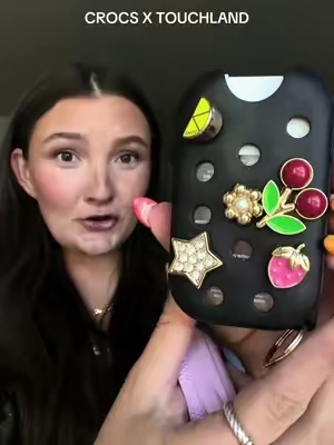 The cutest addition to your bag / backpack! @Crocs @touchland #tiktokshopcreatorpicks #touchlandhandsantitizer #crocs #TikTokshopbacktoschool #bagcharm 