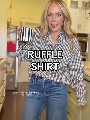 The ruffles + gingham 😍🤎✨