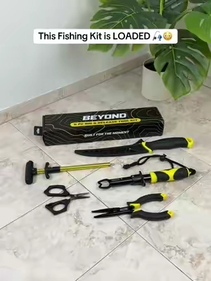 Yeah, they put pretty much everything in this one 🎣😂 #fishingtools #fishinggear #beyondfishing #bassfishing #filletknife 