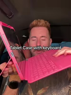 Tablet Case with keyboard but it’s pink. 