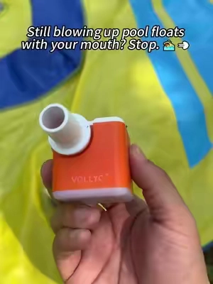 Still blowing up pool floats with your mouth? Stop. 🏊‍♂️💨
 VOLLYC portable mini air pump.
 Fast inflate & deflate. LED light. Rechargeable.
 Perfect for pool floats, air mattresses, tanning loungers, camping gear.
 Small. Powerful. Summer essential.
 Link in bio ☀️#AirPump #PoolFloat #CampingGear #Inflatable #SummerVibes