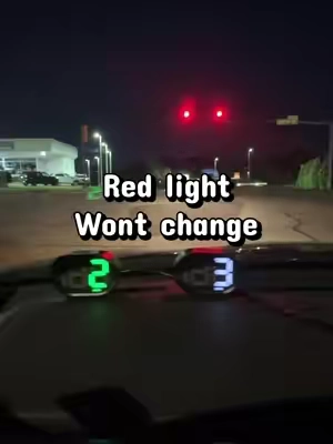 Some red lights never change to green! #speedometer #caraccessories #cargadgets #tunercars #carfun 
