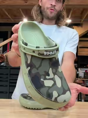 Crocs Adult Classic Crafted Canvas Camo #crocs #camo #canvascrocs #backtoschool #tiktokshopcreatorpicks 