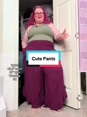 These plus size pants are super cute!! #plussizepants #plussizefashion #plussizestyle #curvyfashion #TikTokshopbacktoschool 
