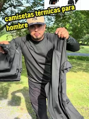 camisas térmicas para hombre, de manga larga y con interior afelpado para mantenerte abrigado. Perfectas para trabajar afuera, hacer ejercicio o usar debajo de la ropa durante el invierno🔥 #longsleeve #longsleeveshirt #mensshapewear #thermal #ropadeinvierno 