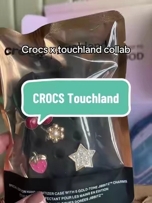 Crocs case with touchland hand sanitizer 🙌 @touchland #handsanitizer #crocs #touchland 