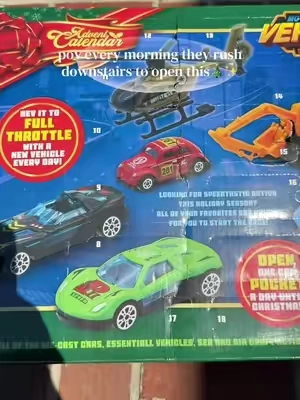 The most magical Christmas tradition for car-loving kids! This is our second year doing this advent calendar because last year was such a hit they begged for it again this year! #adventcalendar #magicalchristmas #christmastraditions #carlover #christmascountdown 