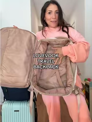 TSA approved travel backpack is back in stock!! @LOVEVOOK #tiktokshopcreatorpicks #TikTokshopbacktoschool #traveltiktok #traveltips #travelbackpack 
