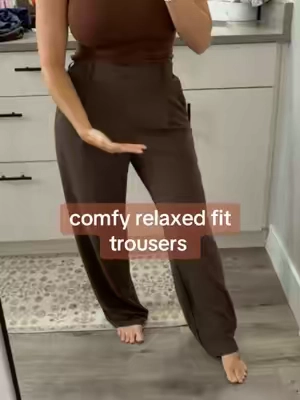 relaxed fit stretchy trousers  #dresspants #trousers #officegirl #corporategirlies #businesscasual