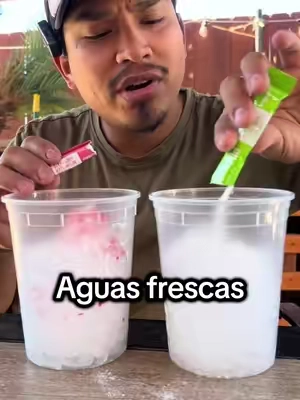 Love these aguas frescas they help cool down in the hot weather and are so good ice cold #fyp #aguasfrescas #icecold #colddrinks #Summer 
