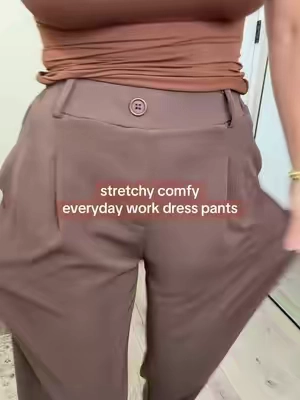 relaxed fit stretchy trousers #dresspants #trousers #officegirl #corporategirlies #businesscasual 