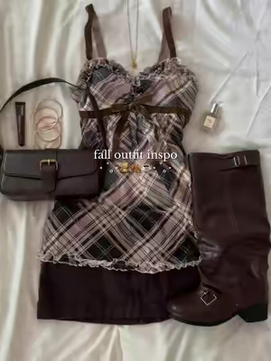 love everything brown 🧸🍂 #TikTokshopbacktoschool #fallfashion #2000s #outfitinspo #babydoll brown fall outfit inspo ideas y2k babydoll top