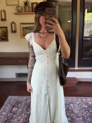 The PRETTIEST dress ✨  @Cider  #dress#cottagecore#vintage 