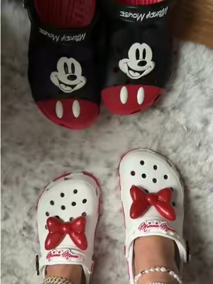 Crocs Mickey or Minnie Mouse Clogs #crocs #crocsnewarrivals #clogs #tiktokshopcreatorpicks 