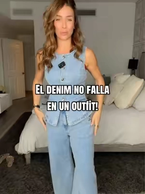 Estoy usando talla S/4 , una calidad increible! #denim #jeansoutfit #womensfashion #TikTokshopbacktoschool #tiktokshopcreatorpicks 
