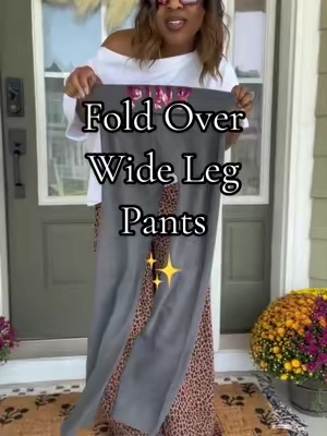Fold over wide leg pants #yogaleggings #vspink #TikTokshopbacktoschool @VSPINK 